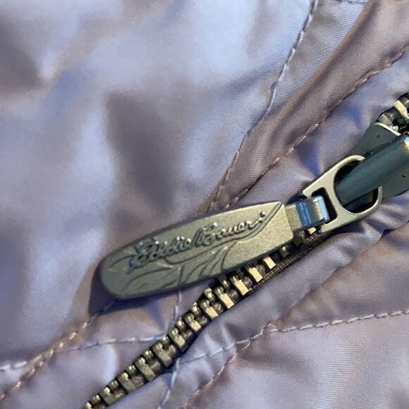 Eddie Bauer Purple down Puffer Vest Small - Picture 5 of 7